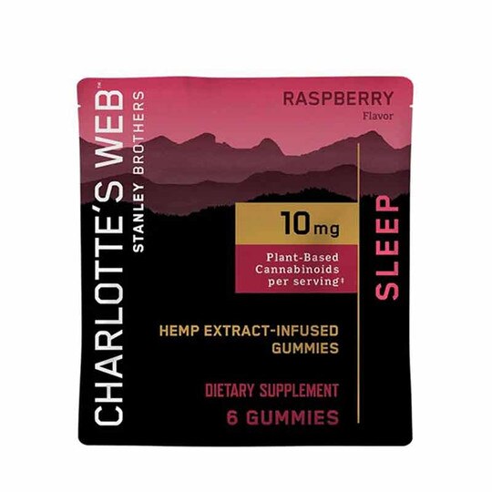 Hemp Extract-Infused Gummies Sleep Raspberry Flavor, CW